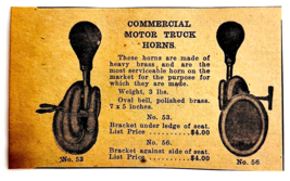 1917 Commercial Motor Truck Horns Advertisement Chas Miller Automobilia ... - $19.99
