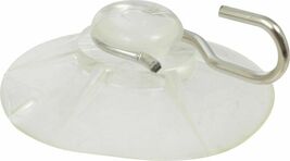 3 clear Suction Cup Hanger Hook hooks hang from glass 2" Hold 1Lb HILLMA... - $24.11