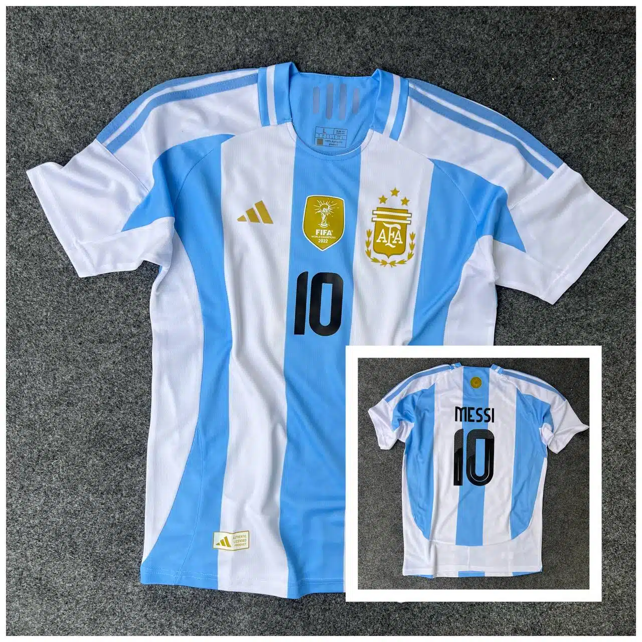 ARGENTINA NEW HOME JERSEY 2024/25 (MESSI 10 )//FREE SHIPPING