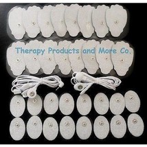 4 Way Electrode Lead Cables (2.5mm)+ 32 Massage Pads For Pinook Digital Massager - $39.95