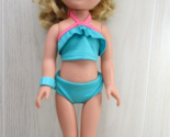Cititoy My Life doll blond hair blue open close eyes blue  bikini swim s... - $19.79
