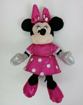 Disney Ty Sparkle Beanie Buddies Minnie Mouse Pink Polka Dot Dress &amp; Bow Plush - £6.85 GBP