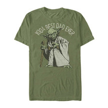 Yoda Best Dad Ever Star Wars Father&#39;s Day T-Shirt Green - £27.32 GBP+