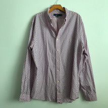 Ralph Lauren Shirt 2XL Slim Fit Pink Diamond  Long Sleeve Button Collare... - £18.32 GBP