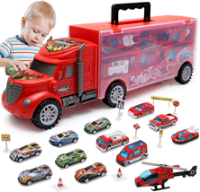 Toddler Toys,Large Transport Cars Carrier Set Truck Toys for 3-4 Year Old Boys w - £30.01 GBP