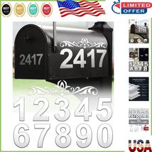 Stylish Outdoor Mailbox Numbers with Roman Decals - Self-Adhesive, 40 Pi... - $16.92