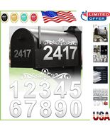 Stylish Outdoor Mailbox Numbers with Roman Decals - Self-Adhesive, 40 Pi... - $23.90 CAD