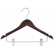 14&quot; Juniors Walnut Wood Combination Hanger Box of 100 - £109.11 GBP