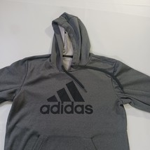 Adidas RN#88387 Men's Gray Drawstring Hoodie Pullover Sweatshirt Size Small image 11