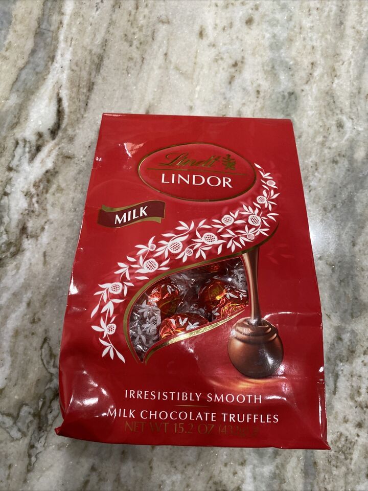 NEW LINDT LINDOR MILK FLAVOR MILK CHOCOLATE TRUFFLES-BRAND NEW-SHIP SAME BUS DAY