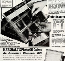 Minicam And Marshall Photo Oil Colors 1939 Advertisement Photography DWKK11 - £15.95 GBP