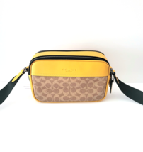 Coach CAX46 Graham Crossbody Signature Colorblock Bag Tan Buttercup - $2,793.54 MXN