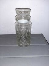 Vintage 1983 Mr. Peanut Clear Glass Canister Planters Jar with Lid 8.5&quot;  - $289.13 MXN