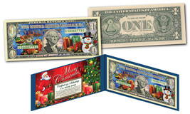 CHRISTMAS SANTA XMAS Dual Overlay *Silver Hologram &amp; Polychrome* Genuine... - $13.06