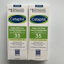 Cetaphil Face Moisturizer, Daily Oil Free Facial Moisturizer with SPF 35 2Pack - £17.86 GBP
