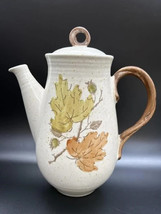 Metlox Poppytrail Woodland Gold Coffee Pot w Lid Mid-century Vernonware CA - £44.06 GBP