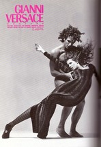 1993 Gianni Versace Stephanie Seymour Richard Avedon b&amp;w Vintage Print Ad 1990s - £4.69 GBP