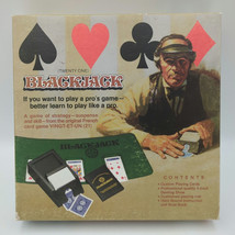 Vintage 1995 Jax Twenty One Blackjack Game #6003 Complete in Box Mat Cards Book - £15.51 GBP