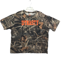 Game Winner Men&#39;s Dynasty T-shirt Size XL Camo Orange 42 Short Sleeve Cr... - $11.29