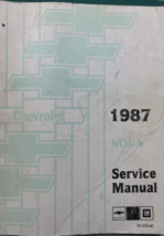 1987 GM Chevrolet Chevy Nova Service Workshop Repair Manual OEM ST-373-87-
sh... - $4.97