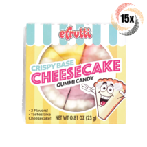 15x Packs Efrutti Crispy Base Cheesecake Gummi Candy | 6 Slices Each | .81oz - £12.11 GBP