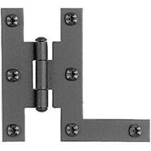 Pair of Forged Iron&quot;H - L&quot; Style Cabinet Hinges - 3&quot; H X 3 5/16&quot; W - €19,83 EUR