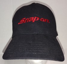 Snap-On Hat Cap One Size Flex Stretch Fitted Black Red Spell Out K-Products - £10.63 GBP