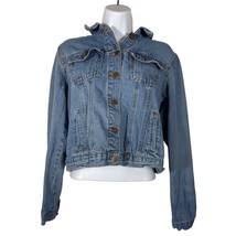 Forever 21 Womens Essential Denim Jean Jacket Size Small Cotton Blue Light Wash - £10.76 GBP