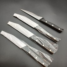 Set of 4 Calphalon CLASSIC 4.5&quot; Serrated Stainless STEAK Knife w/ 3-Rive... - €43,41 EUR