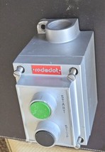 RED DOT SWITCH STATION  Start Stop PUSHBUTTON  heavy cast aluminum BOX - $163.51