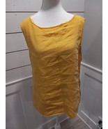 Cut Loose Sleeveless Linen Top Women Shirt Size Medium - £14.36 GBP