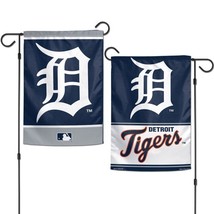 DETROIT TIGERS 2 SIDED 12&quot;X18&quot; GARDEN FLAG NEW &amp; OFFICIALLY LICENSED - £10.28 GBP