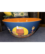 Peanuts Charlie Brown Snoopy Halloween Melamine Candy Treats Serving Bow... - £21.93 GBP