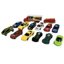 Vintage Hot Wheels Lot of 14 Semi Nascar Corvette Civic Fire Truck Synkr... - $325.57 MXN