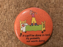 Vintage Golf Humor Collectible Pinback Pin 1.75&quot; - £4.07 GBP