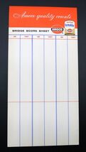 Vtg Bridge Score Card scoring Pads Bridge Amoco Oil Gas NOS - $12.00