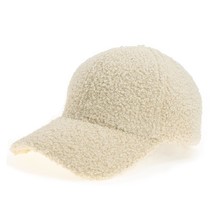 Lamb-Wool Baseball-Caps Warm-Winter Teddy-Fleece Hip-Hop Cap For Men Wom... - £12.57 GBP