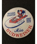 1969 1970 Miss Budweiser U-12 Hydroplane BUD MAN National Champion Pinba... - $9.05
