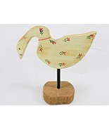 Rustic COUNTRY PRIMITIVE WOODEN CHRISTMAS GOOSE DECOR 9&quot; x 9&quot; - $11.38 CAD