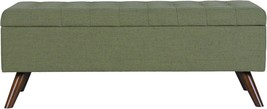 Homepop Modern Storage Bench, Green Large - $167.99