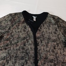Catherine's Women's Black & Brown Open Front Jacket Blouse Top Size 5X (34W/36W) image 10