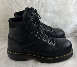 Dr. Doc Martens Steel Toe Safety Shoe Black ASTM F2413-11 Leather Boots, Size 11 - £56.05 GBP