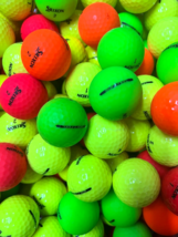 5 Dozen Near Mint AAAA Srixon Colored Soft Feel Used Golf Balls - $52.20