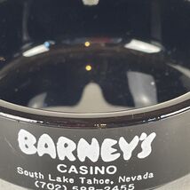 Barney's Casino Lake Tahoe Nevada Vintage Glass Ash Tray Closed In 1988 ... - $9.49