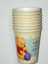 Hallmark Winnie The Pooh Baby Days Paper Cups Party Supplies 8 Per Package - £5.60 GBP
