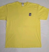 The Players Championship Mens Size L T Shirt TPC PGA Tour Hanes Beefy Yellow - £19.47 GBP