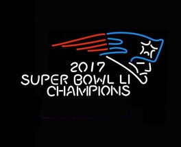 New England Patriots 2017 Super Bowl Champions Beer Bar Neon Sign 24"x20" - £196.72 GBP