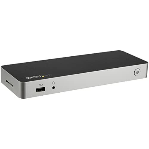 StarTech.com USB C Dock - Dual Monitor HDMI &amp; DisplayPort 4K 30Hz - USB ... - $242.72