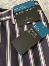Worthington NWT 12 Slim Ankle Pants Slacks Julie Stripe Stretch Mid Rise - $14.85