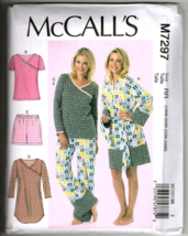 McCall&#39;s M7297 Womens 18W to 24W Pajamas, Robe, Gown, Pants Sewing Pattern - £11.80 GBP